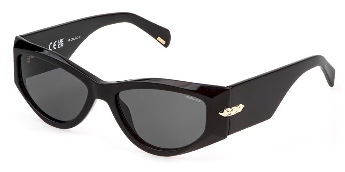 Police SPLR25E NEW DAWN 3 700Y, Black frame, Smoke Grey lenses