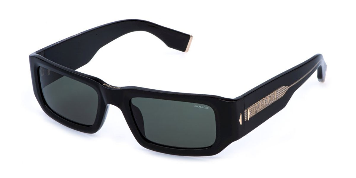 Police SPLR82E G.O.A.T. 6 700Y, Black frame, Green lenses