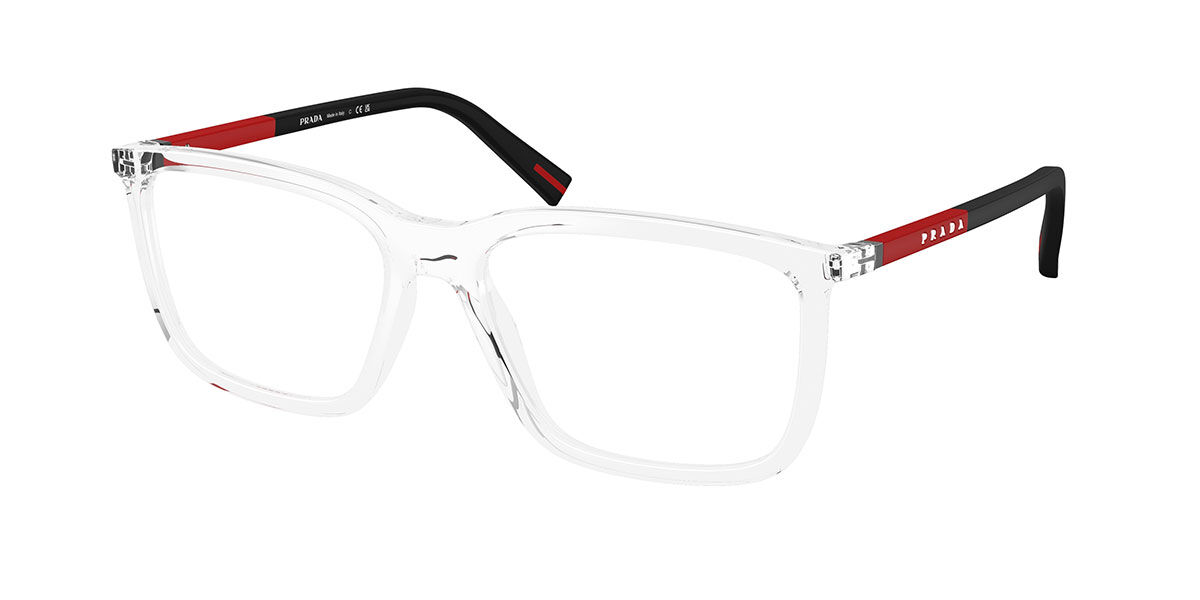 Prada Linea Rossa PS 01SV 2AZ1O1, Clear frame