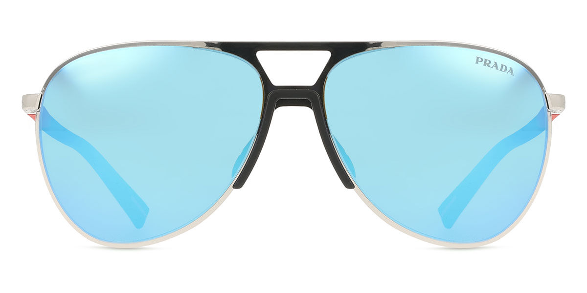 Prada Linea Rossa PS 53ZS 1BC08R, Silver frame