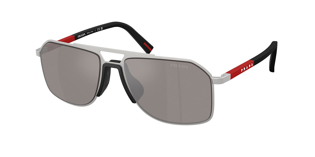 Prada Linea Rossa PS B51S 18X80I, Silver frame