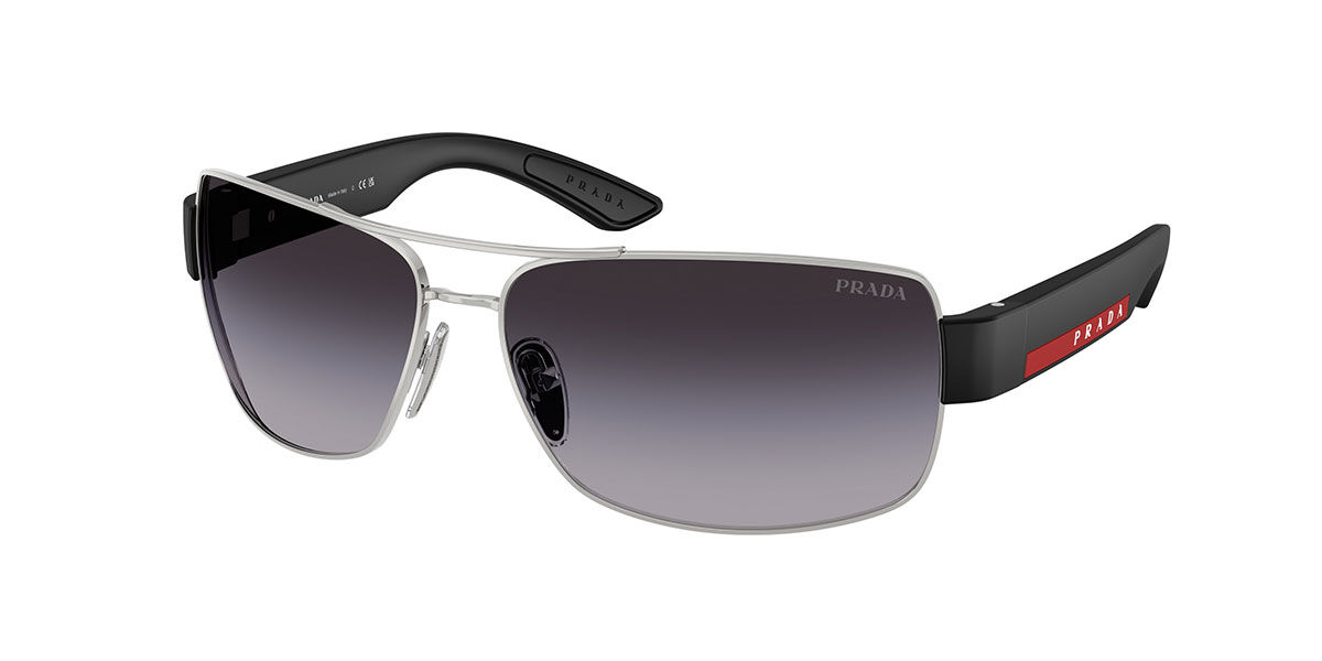 Prada Linea Rossa PS B52S 1BC09U, Silver frame