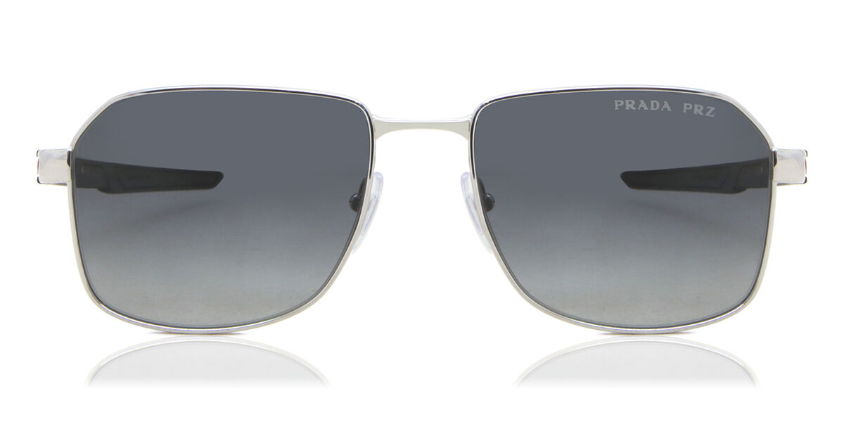 Prada Linea Rossa PS54WS Polarized 1BC06G, Silver frame