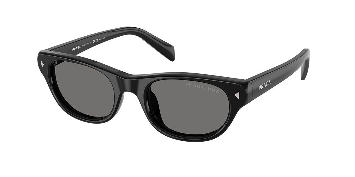 Prada PR C08S Polarized 16K90T Women's Sunglasses Black Size 50