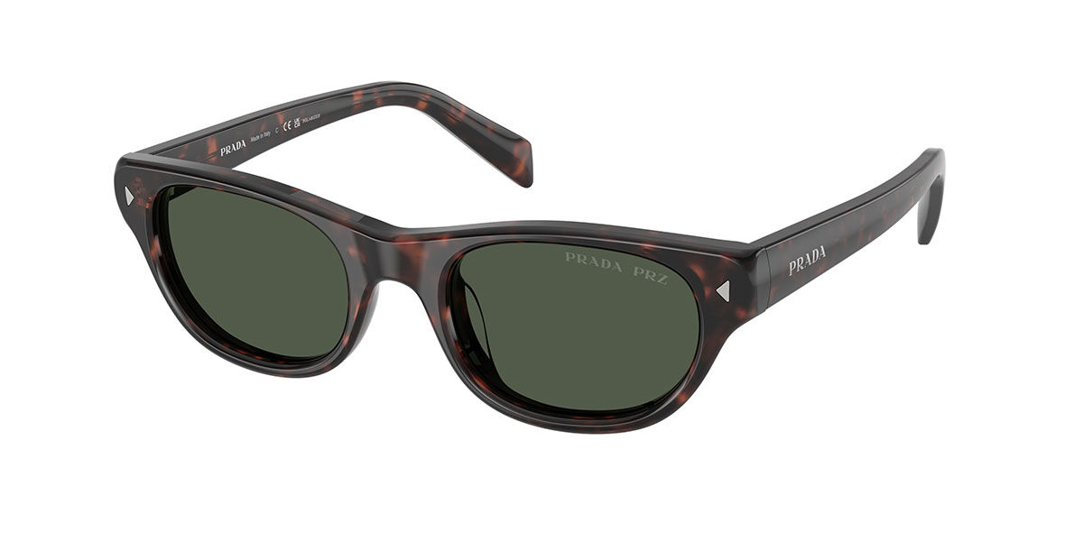 Prada PR C08S Polarized 17N90V Women's Sunglasses Tortoiseshell Size 50