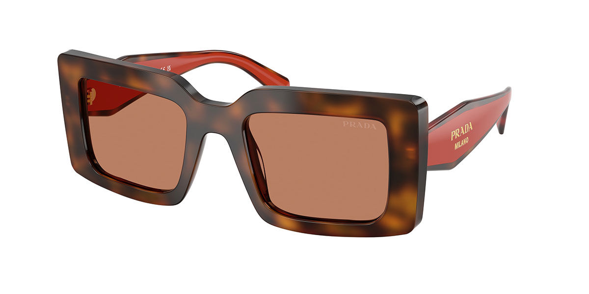 Prada PR D01S 01K90Q Women's Sunglasses Tortoiseshell Size 52