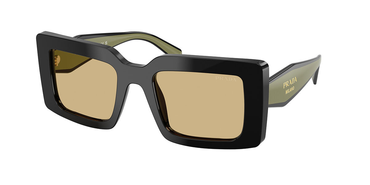 Prada PR D01S 03K10R Women's Sunglasses Black Size 52