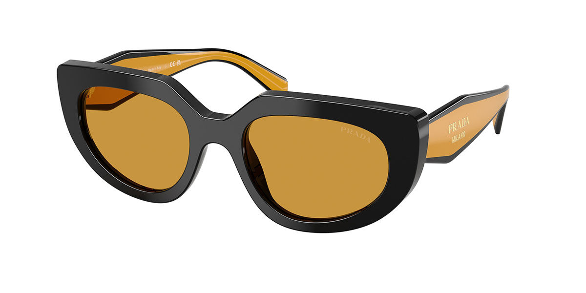 Prada PR D02S 02K50P Women's Sunglasses Black Size 53