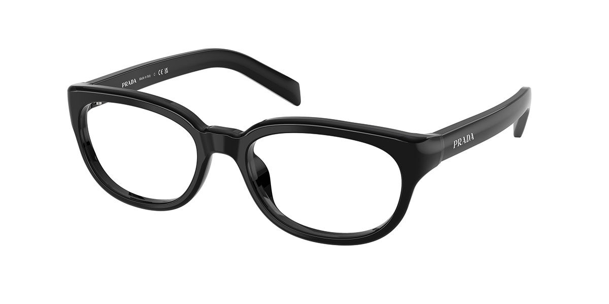 Prada PR D03VU 16K1O1 Women's Eyeglasses Black Size 54 (Frame Only) - Blue Light Block Available