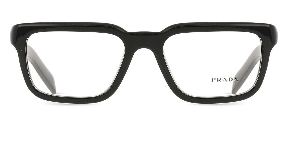 Prada PR D04V 16K1O1 Women's Eyeglasses Black Size 54 (Frame Only) - Blue Light Block Available