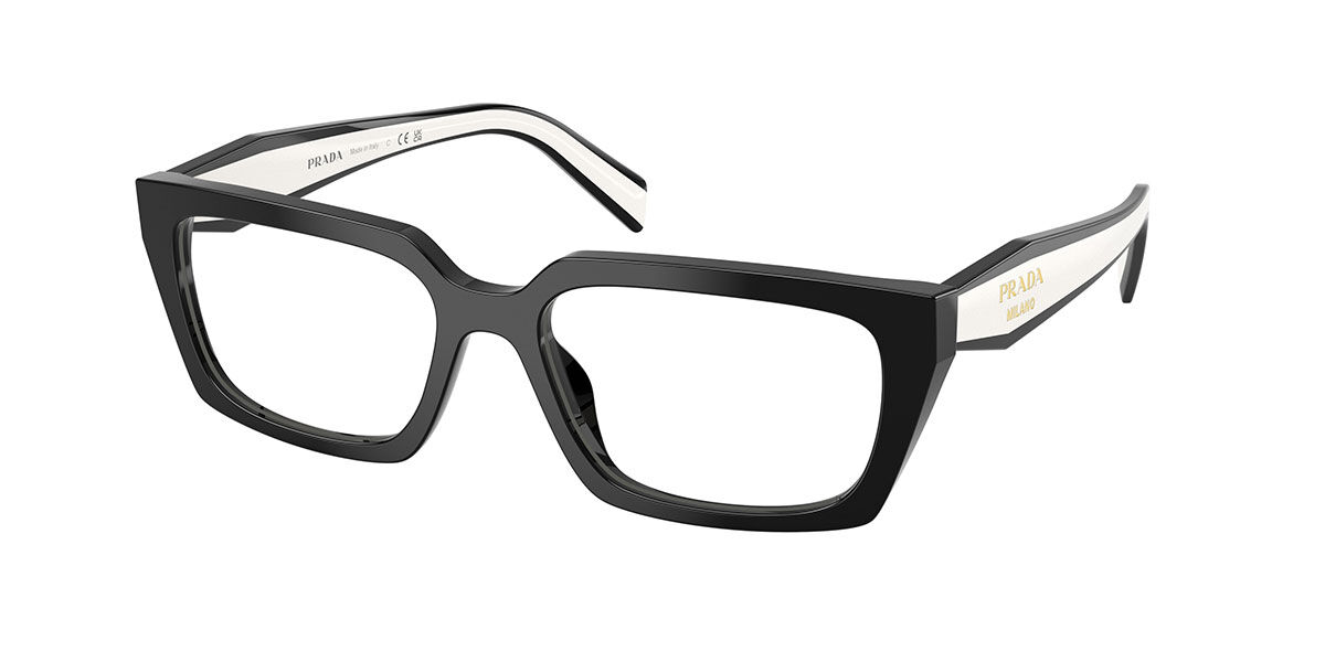 Prada PR D05V 20G1O1 Women's Eyeglasses Black Size 53 (Frame Only) - Blue Light Block Available