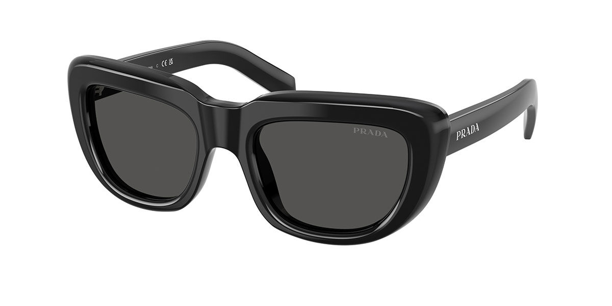 Prada PR D07S 16K08Z Women's Sunglasses Black Size 53