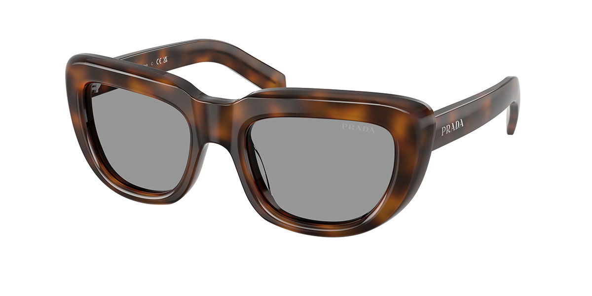 Prada PR D07S 20D50Q Women's Sunglasses Tortoiseshell Size 53