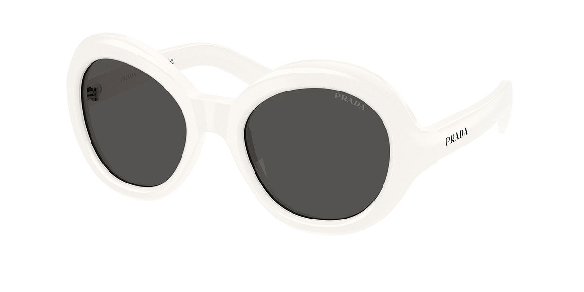 Prada PR D08SU 17K08Z, White frame, Dark Grey lenses