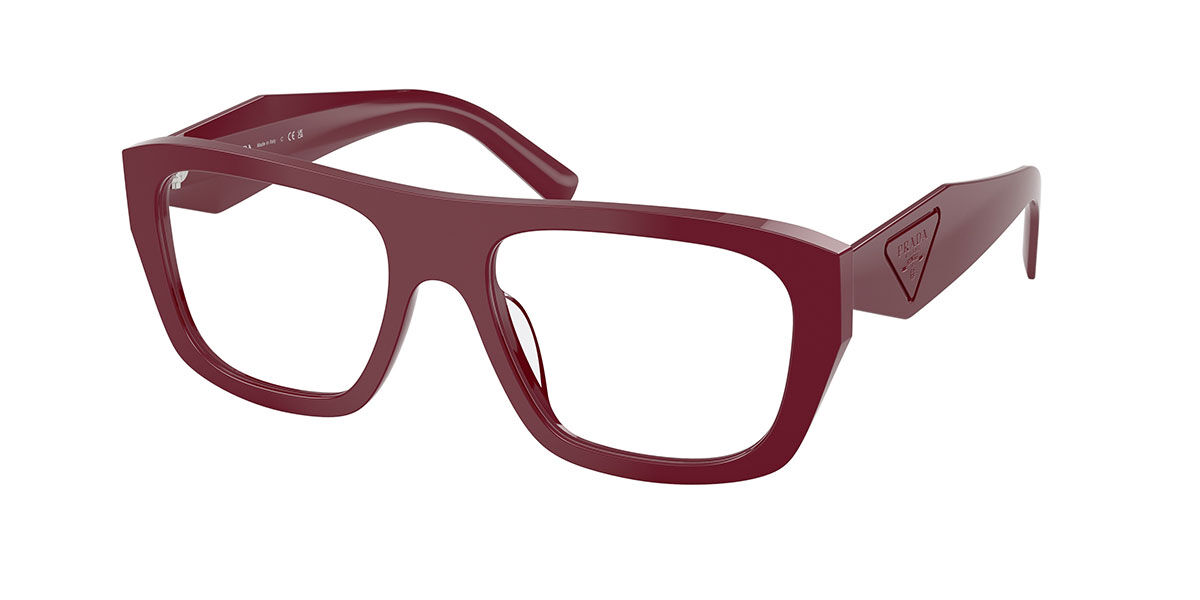 Prada PR D07VU 23L1O1 Women's Eyeglasses Red Size 52 (Frame Only) - Blue Light Block Available