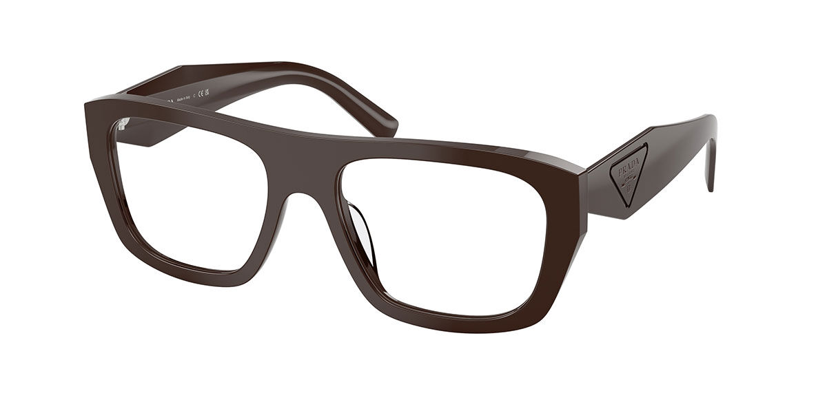 Prada PR D07VU 27I1O1 Women's Eyeglasses Brown Size 52 (Frame Only) - Blue Light Block Available
