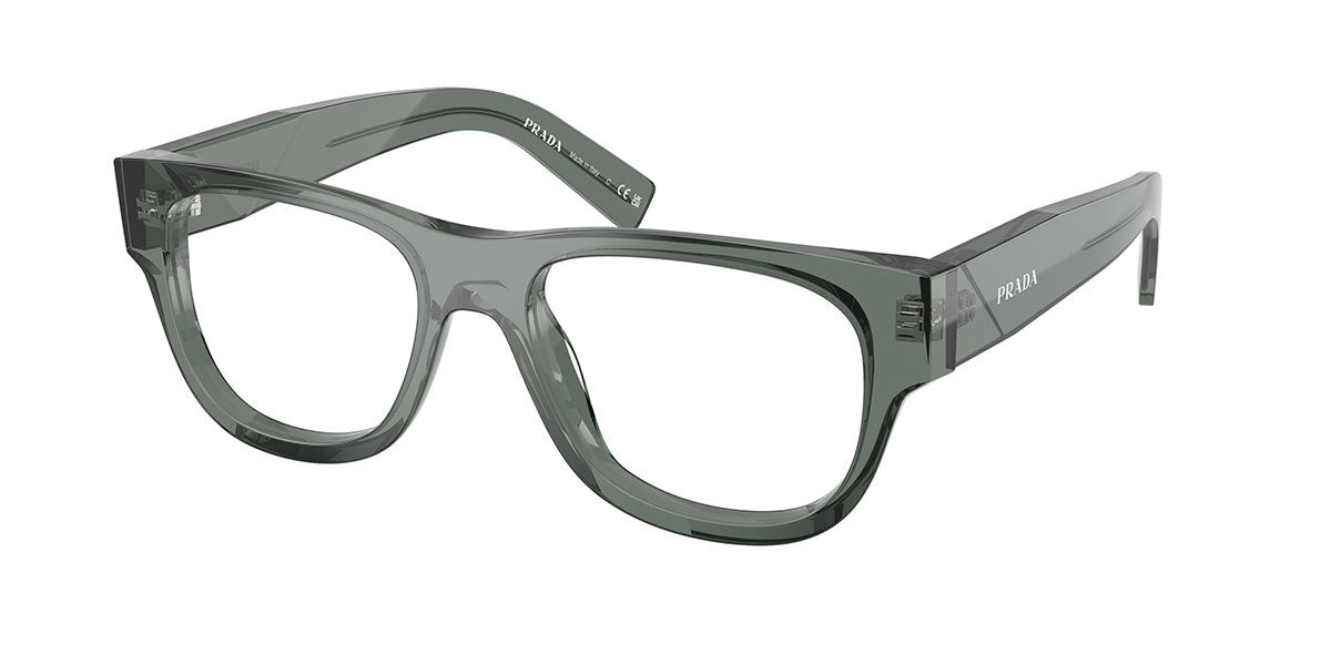 Prada PR D08VU 21J1O1 Men's Eyeglasses Green Size 51 (Frame Only) - Blue Light Block Available