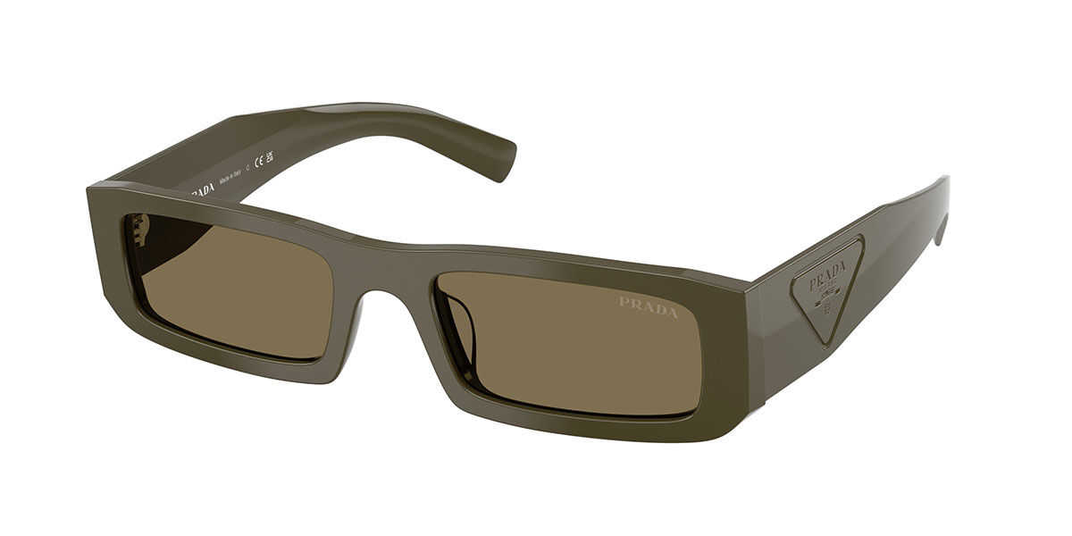 Prada PR D09SD Asian Fit 26J90F Men's Sunglasses Green Size 54