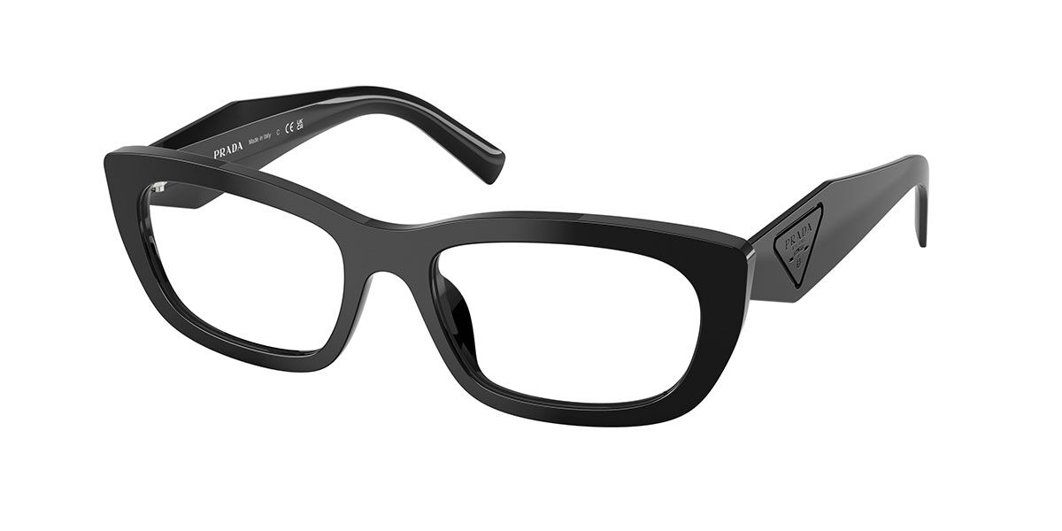 Prada PR D09V 16K1O1 Women's Eyeglasses Black Size 52 (Frame Only) - Blue Light Block Available