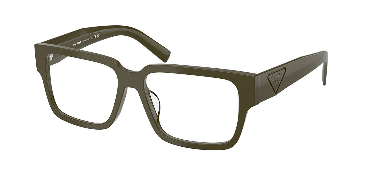 Prada PR D10VD Asian Fit 26J1O1 Men's Eyeglasses Green Size 55 (Frame Only) - Blue Light Block Available