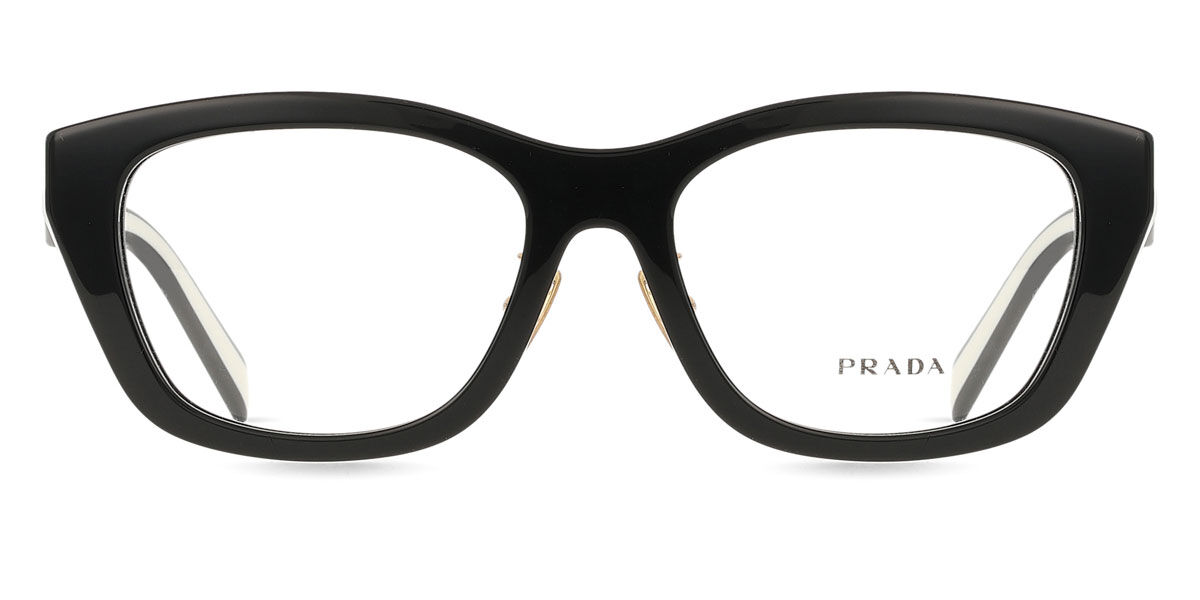 Prada PR D11VD Asian Fit 20G1O1 Women's Eyeglasses Black Size 53 (Frame Only) - Blue Light Block Available