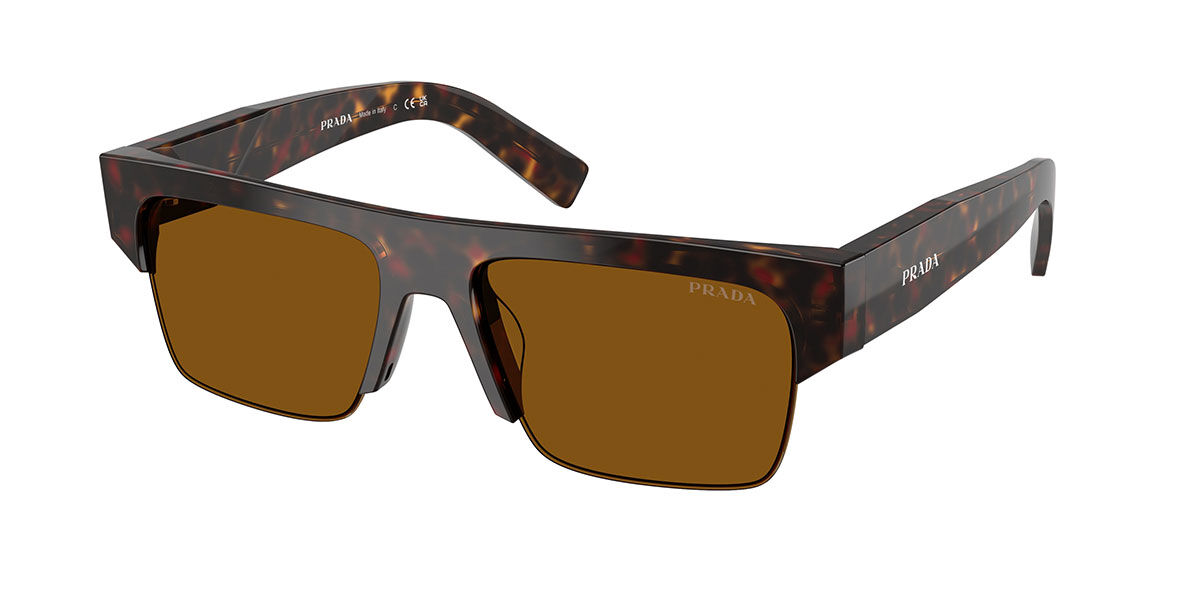 Prada PR D12SU 17N20V, Tortoiseshell frame, Dark Brown lenses