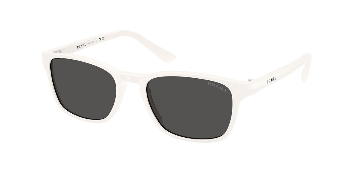 Prada PR D13SU 27M08Z, White frame, Dark Grey lenses
