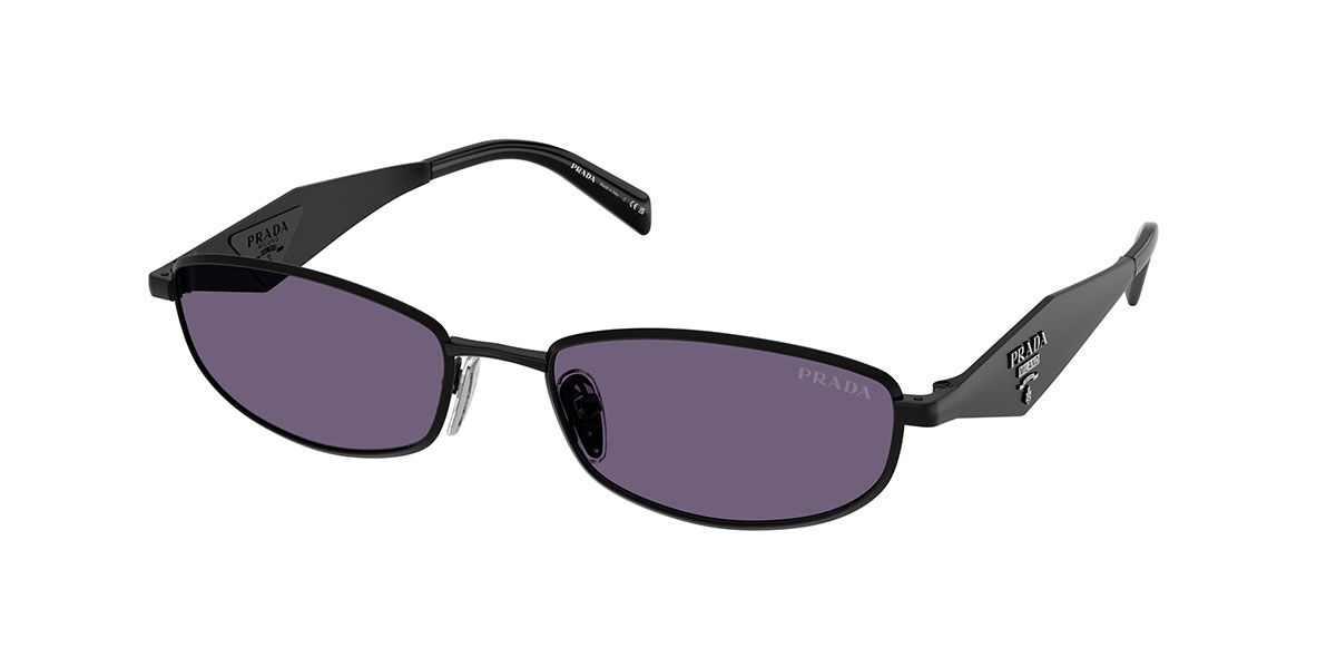 Prada PR D51S 7AB70W, Black frame, Purple lenses