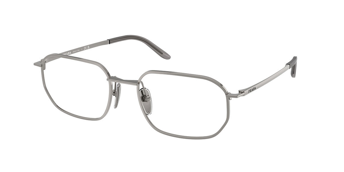 Prada PR D51V 5AV1O1 Men's Eyeglasses Gunmetal Size 52 (Frame Only) - Blue Light Block Available