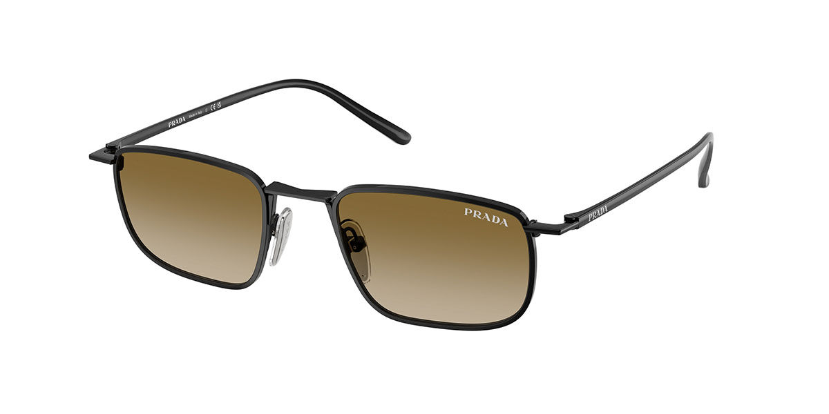 Prada PR D52S 1AB20U, Black frame, Gradient Brown lenses