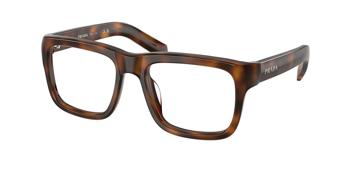 Prada PR D02VF Asian Fit 20D1O1 Men's Eyeglasses Tortoiseshell Size 55 (Frame Only) - Blue Light Block Available