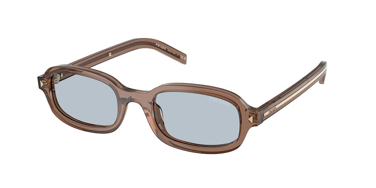 Prada PR D06SF Asian Fit 28I30W, Brown frame, Blue/Grey lenses