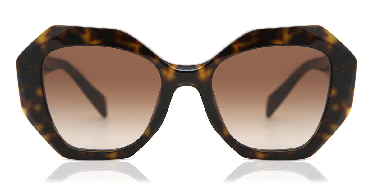 Prada PR 16WS Symbole 2AU6S1, Tortoiseshell frame, Brown lenses