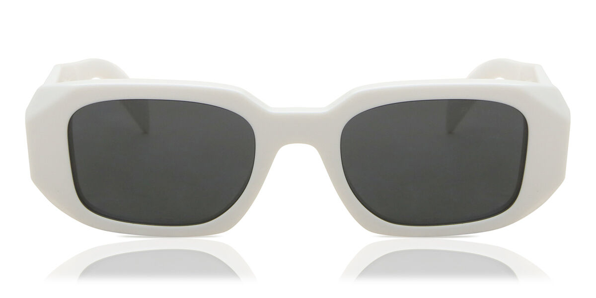 Prada PR 17WS Symbole 1425S0, White frame, Grey lenses