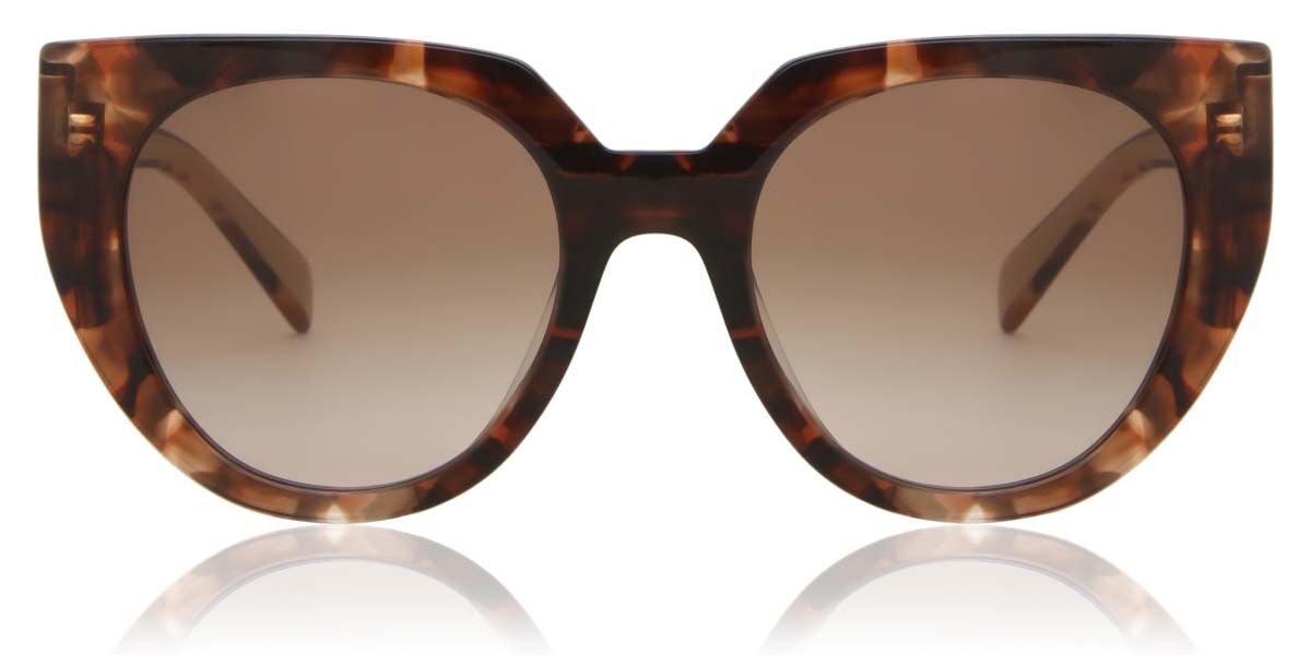 Prada PR 14WS 01R0A6, Tortoiseshell frame, Gradient Brown lenses