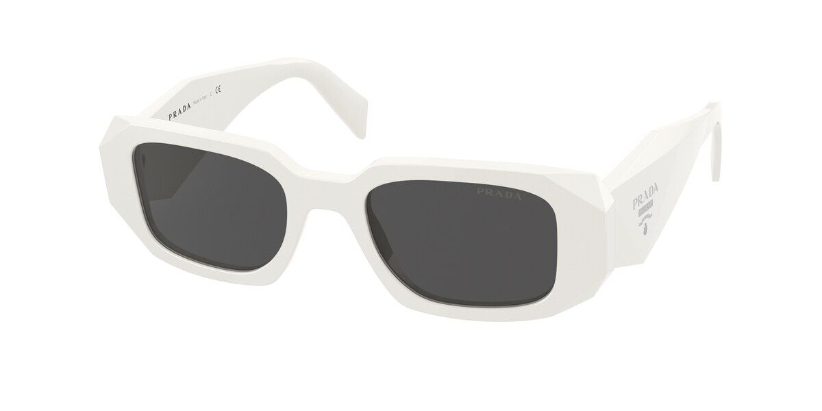 Prada PR 17WSF Symbole Asian Fit 1425S0, White frame, Grey lenses