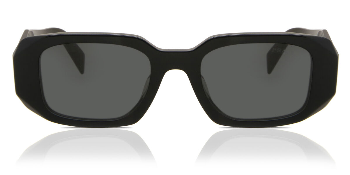 Prada PR 17WSF Symbole Asian Fit 1AB5S0, Black frame, Grey lenses