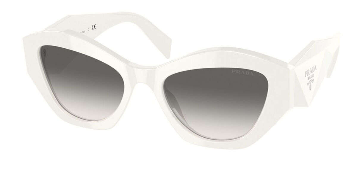 Prada PR 07YSF Symbole Asian Fit 142130, White frame, Grey lenses