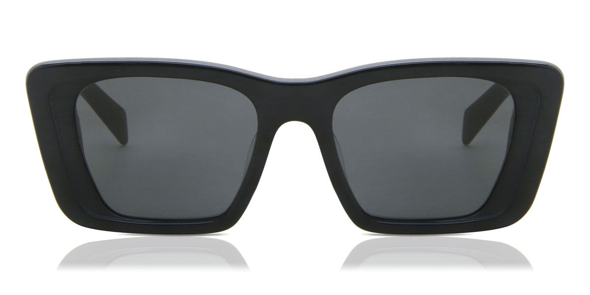Prada PR 08YSF Symbole Asian Fit 1AB5S0, Black frame, Grey lenses