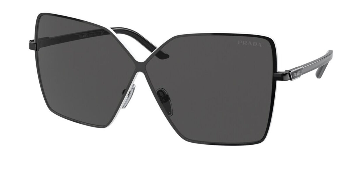 Prada PR 50YS Symbole 1AB5S0, Black frame, Dark Grey lenses