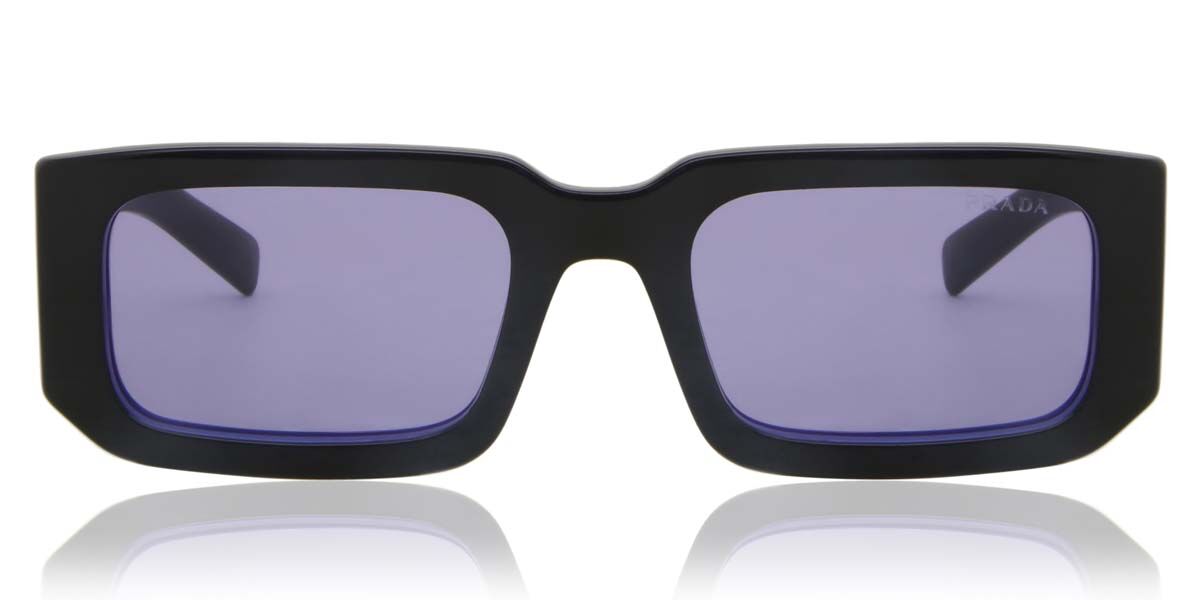 Prada PR 06YS 02Z01O, Black frame, Light Purple lenses