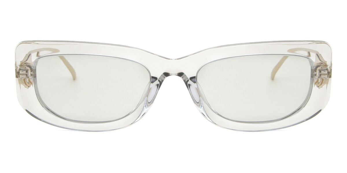 Prada PR 14YS 12R50K, Grey frame, Light Grey lenses