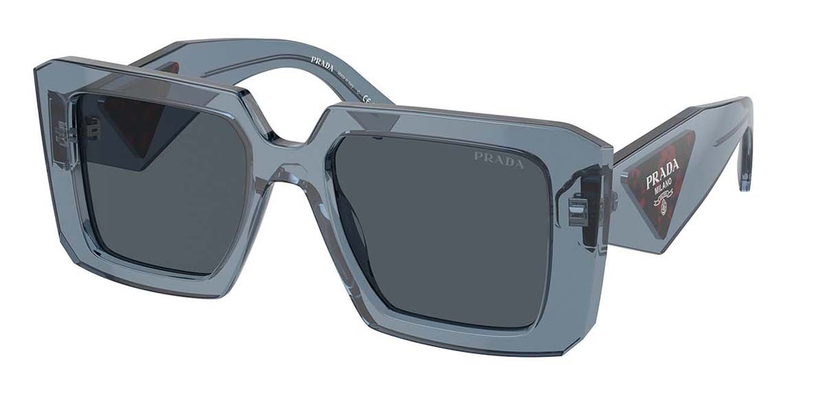Prada PR 23YSF Asian Fit 19O70B, Blue frame, Clear lenses