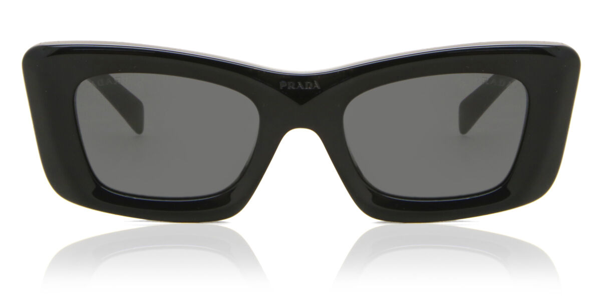 Prada PR 13ZS 1AB5S0, Black frame, Grey lenses