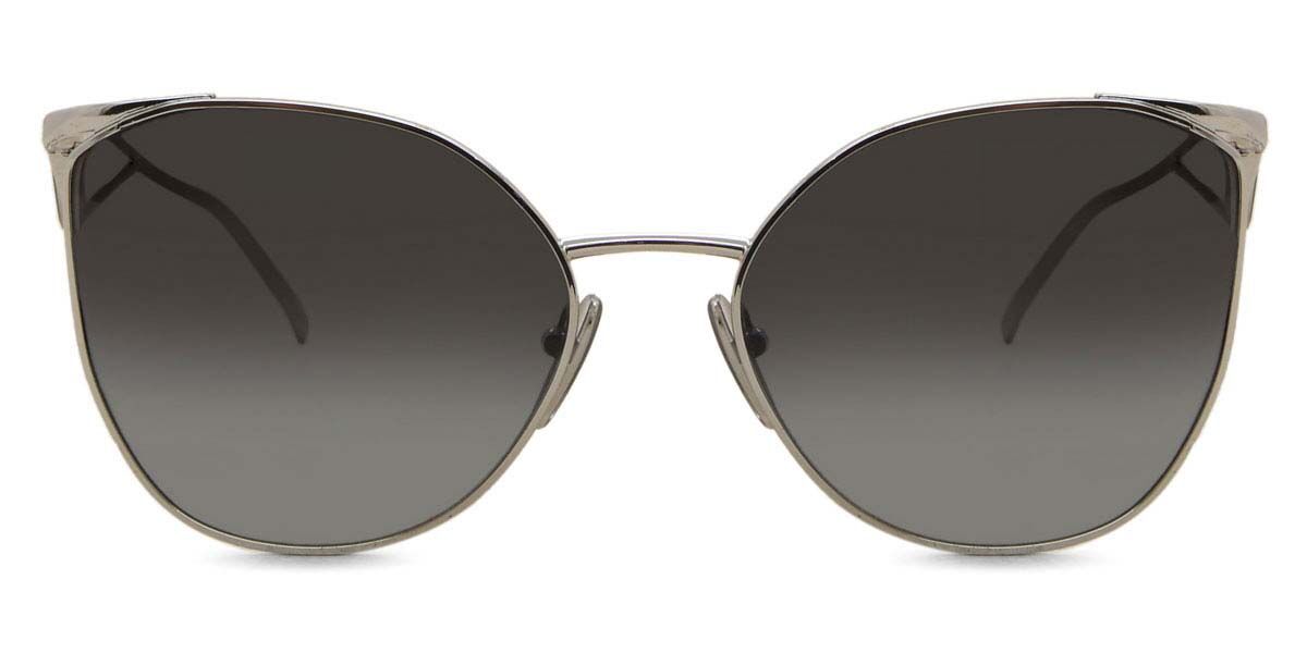 Prada PR 50ZS 1BC09S, Silver frame, Grey lenses