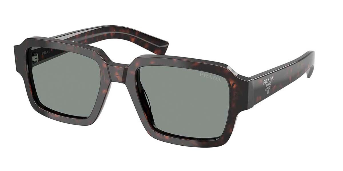 Prada PR 02ZS 17N20N, Tortoiseshell frame, Blue lenses
