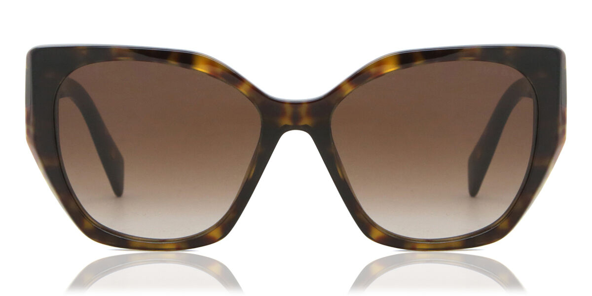 Prada PR 19ZS 2AU6S1, Tortoiseshell frame, Brown lenses