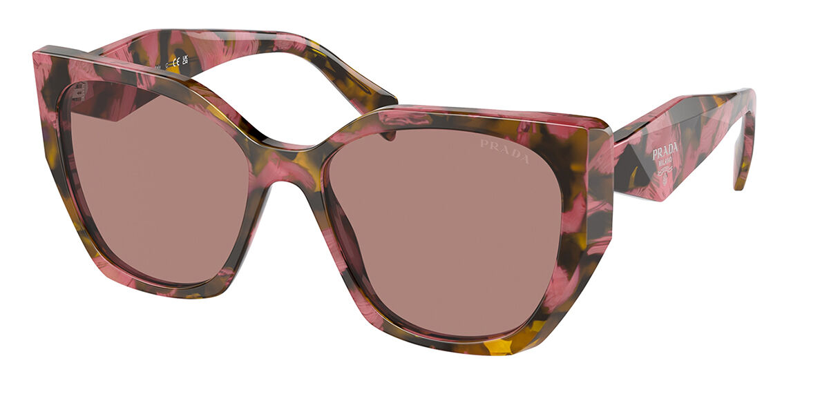Prada PR 19ZS 18N10D, Tortoiseshell frame, Light Brown lenses