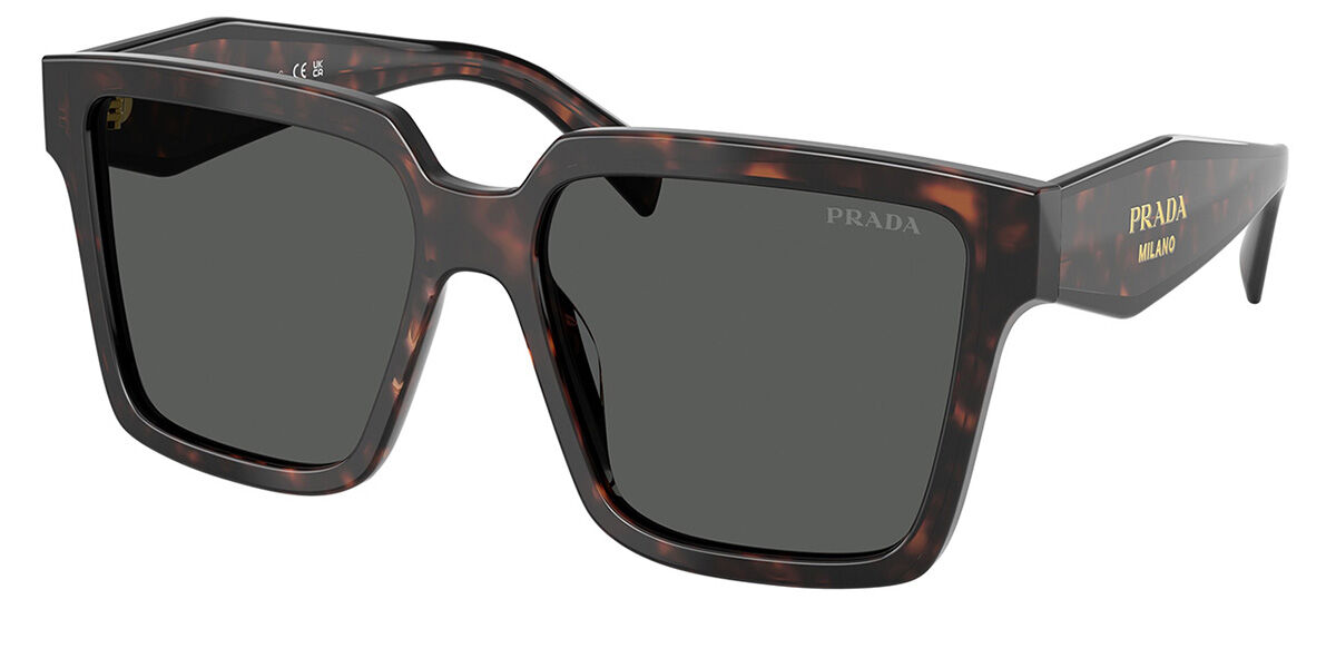 Prada PR 24ZSF Asian Fit 17N40L, Tortoiseshell frame, Dark Grey lenses