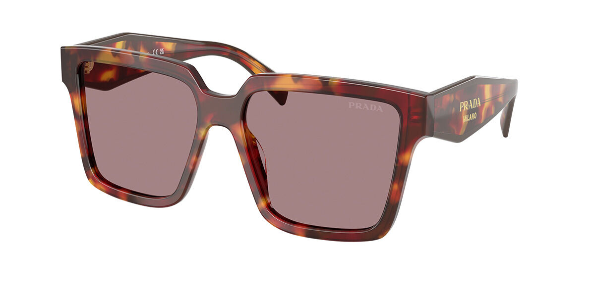 Prada PR 24ZSF Asian Fit 22A20I, Tortoiseshell frame, Light Purple Brown lenses